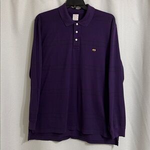 Brooks Brothers purple long sleeve polo shirt. Size XL